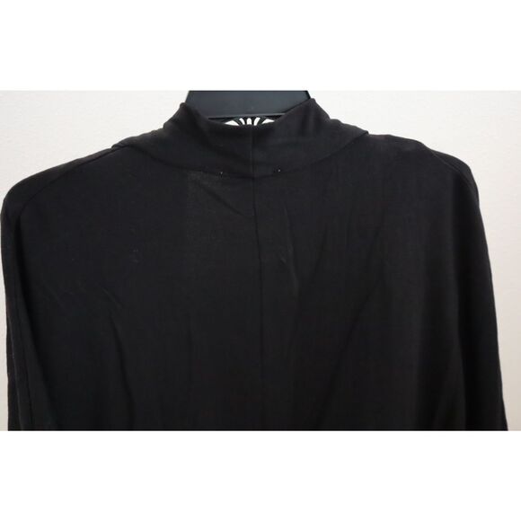 HB by Hale Bob RB5060 Women's Sz Large Black Open Front Oversized Cardigan - Picture 7 of 9